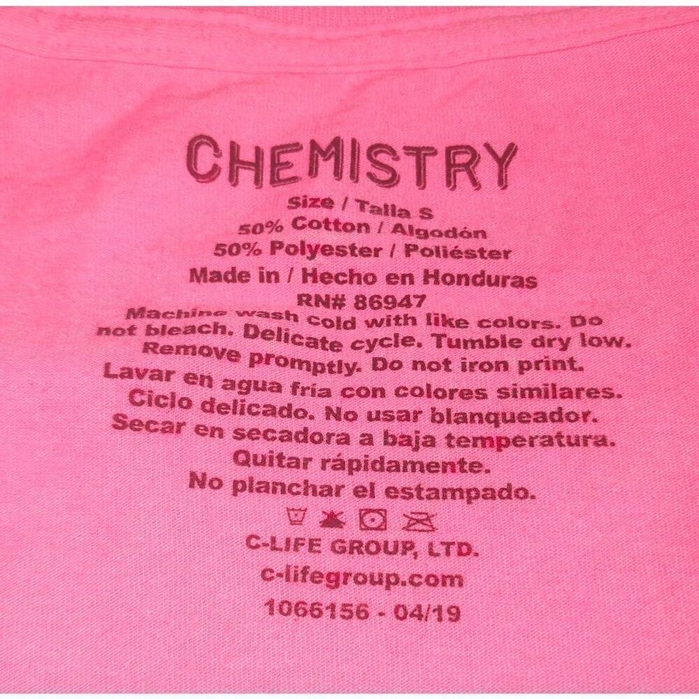 NASA Crop Top Neon Pink by CHEMISTRY Size Small - Picture 3 of 3